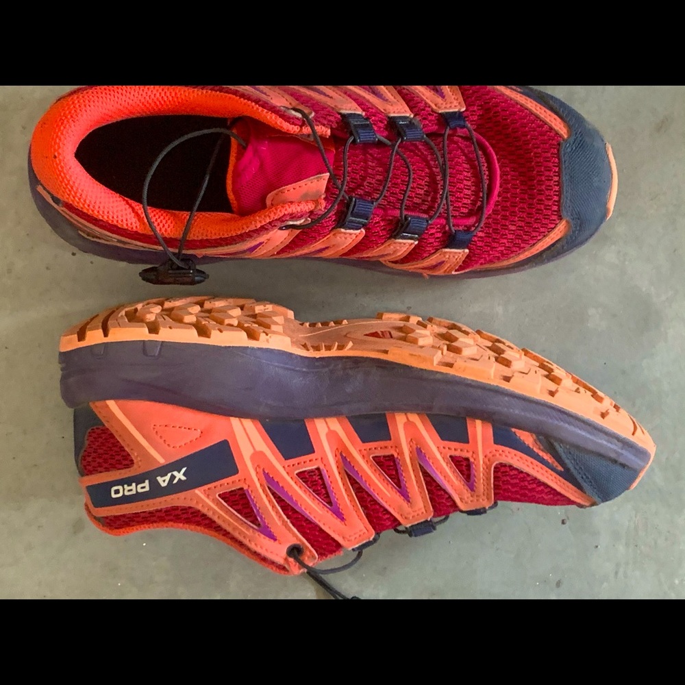Salomon XA Pro Trail Sneakers in Orange and Red